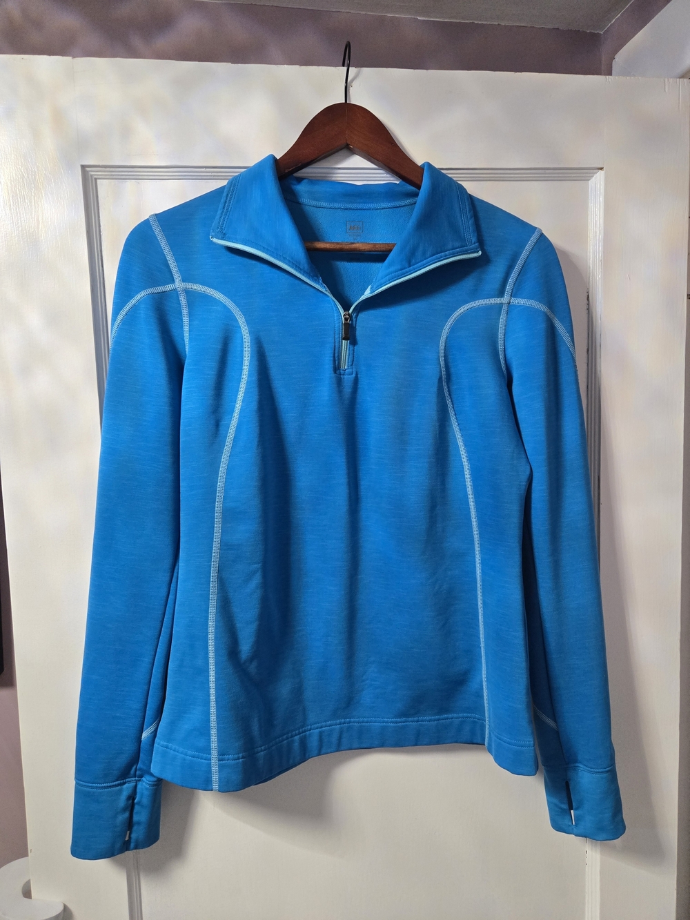 REI Blue Fleecw Quarter Zip Women's Pullover
